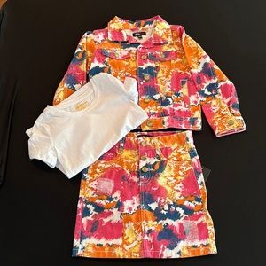 Girls 3pc skirt set - size 5 - BNWT